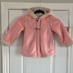 Old Navy Pink Fleece-Lined Kids Puffer Jacket